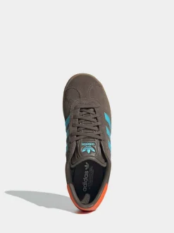 Marron - Baskets adidas Originals Gazelle Lace Junior