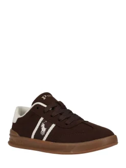 Marron - Baskets Polo Ralph Lauren Heritage Court III en daim pour garçon