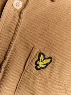 Marron - Chemise Lyle & Scott en velours côtelé pour garçons