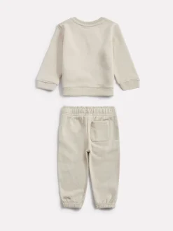 Marron - Ensemble Survêtement New Balance FT Col rond