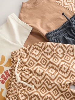 Marron - Ensemble t-shirt et short à manches courtes Lot de 2 (3mois à7ans) (3mois à7ans)