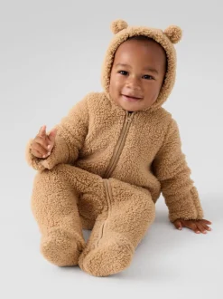 Marron - Gap Veste sherpa en peluche (nouveau-né de12mois) (0-12mois)