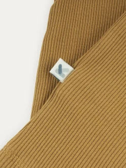 Marron - KIDLY By MORI pyjama stretch côtelé doux 100% coton