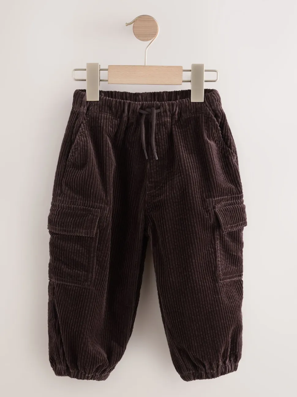 Marron - Pantalon cargo en velours côtelé (3mths-7yrs)