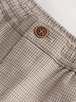 Marron - Pantalon tissé élégant (3-16ans)