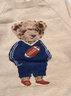 Marron - Rock-A-Bye Baby Boutique Ensemble pull et pantalon en maille ours véritable