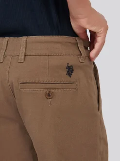 Marron - Short chino classique US Polo Assn
