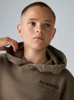 Marron - SmallSaints Oversized Underground Pullover Sweat-shirt à capuche