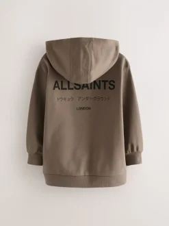 Marron - SmallSaints Oversized Underground Pullover Sweat-shirt à capuche