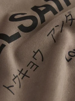 Marron - SmallSaints Oversized Underground Pullover Sweat-shirt à capuche