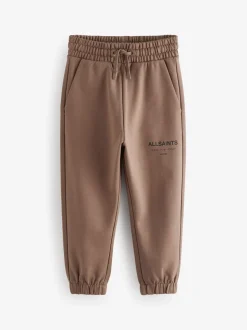 Marron - SmallSaints Pantalon de jogging Underground à poignets droits en 100% coton