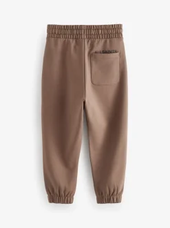 Marron - SmallSaints Pantalon de jogging Underground à poignets droits en 100% coton