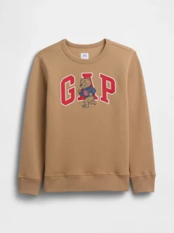 Marron - Sweat Gap logo (4-13 ans)