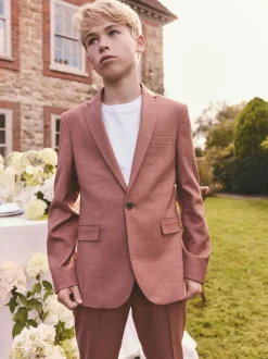 Marron café - Veste de costume (3-16ans)