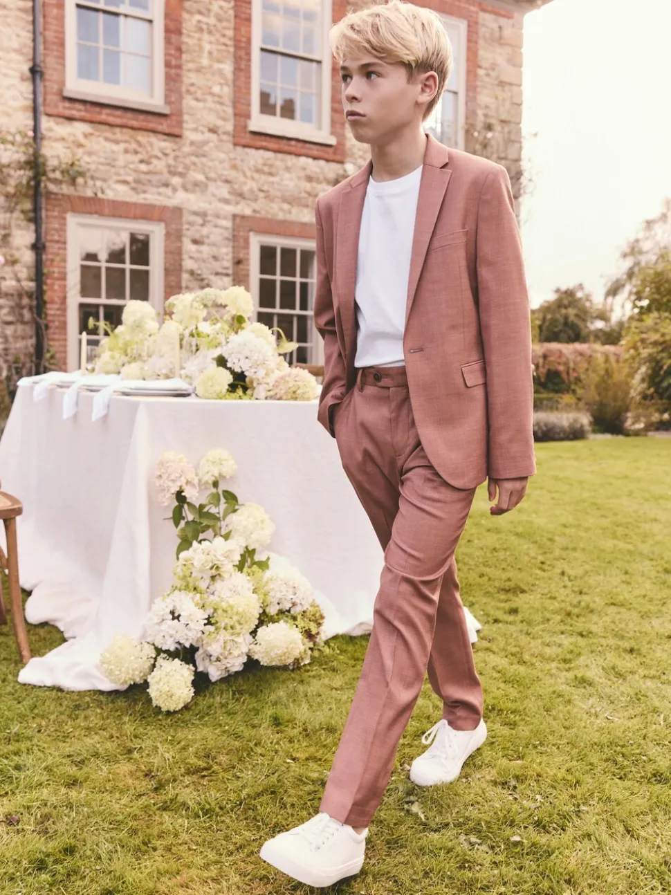 Marron café - Veste de costume (3-16ans)