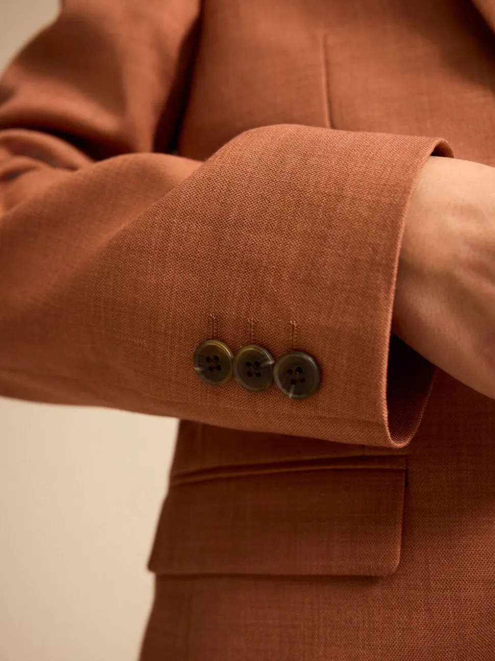 Marron café - Veste de costume (3-16ans)