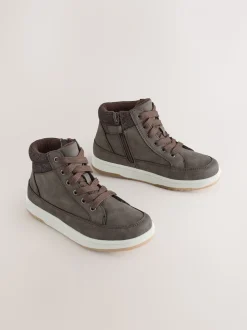 Marron chocolat - Bottes hautes à doublure chaude