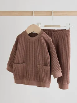 Marron chocolat - Ensemble 100% coton et jogging Ensemble 2 pièces bébé (0mois-2ans)