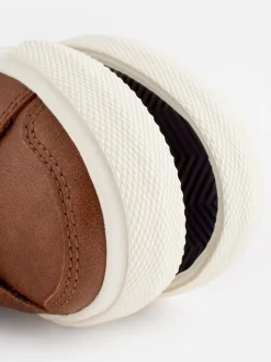 Marron fauve - Baskets à deux lanières à fermeture tactile