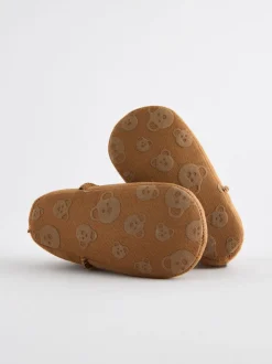 Marron fauve - Bottes bébé doublées chaudes (0-2 mois)