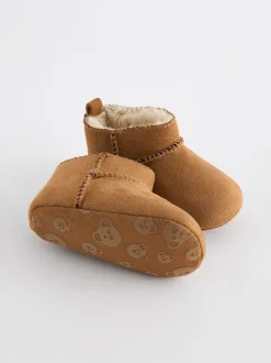 Marron fauve - Bottes bébé doublées chaudes (0-2 mois)