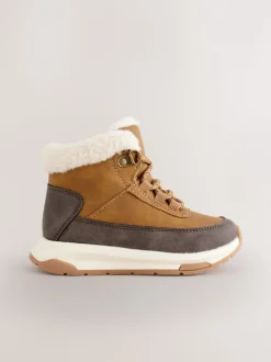 Marron fauve - Bottes de marche doublées chaudes