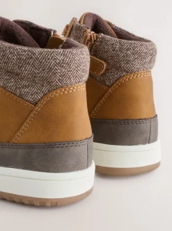 Marron fauve - Bottes hautes à doublure chaude