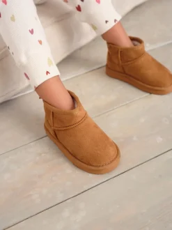 Marron fauve - Bottines à enfiler Slipper