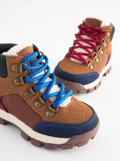 Marron fauve - Bottines chaudes avec doublure Thinsulate™ style randonnée