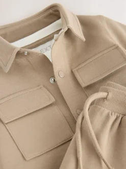 Marron fauve - Ensemble 3 pièces T-shirt et Survêtement (3mois-7ans)