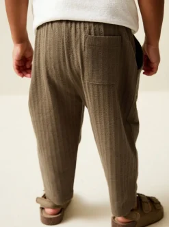 Marron fauve - Jogging en jersey texturé (3 mois-7 ans)