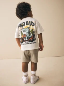 Marron fauve - Short en jersey (3mths-7yrs)