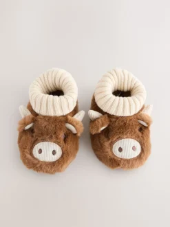 Marron Hamish - Bottes chaussons The Highland Cow