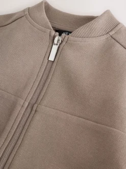 Marron mink - Ensemble veste bomber en jersey élégant et jogging (3-16ans)