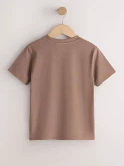 Marron mink - T-shirt Manches courtes (3-16ans)