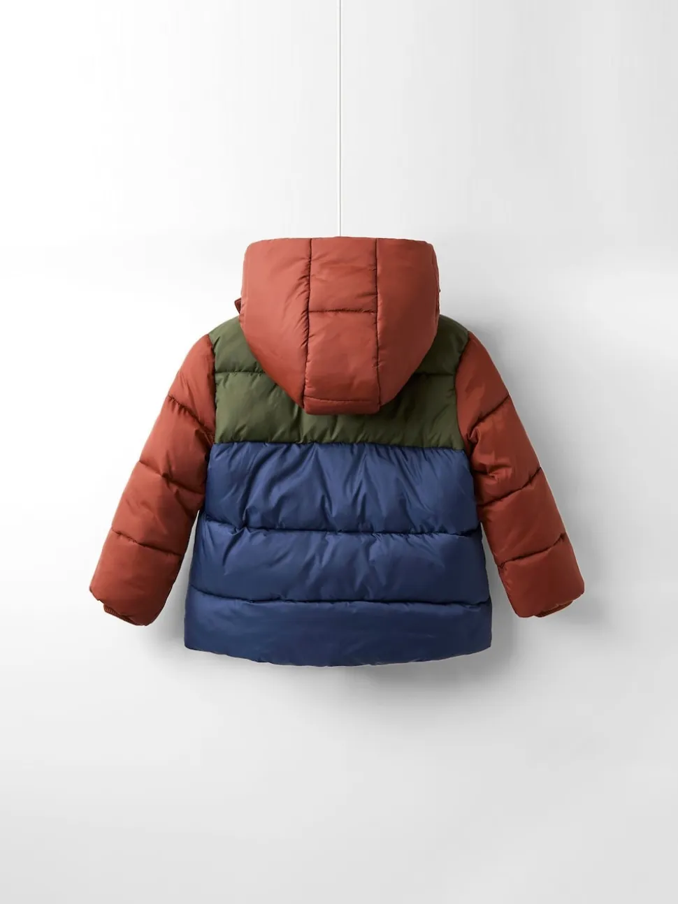 Marron Multicolore - Doudoune JoJo Maman Bébé à capuche doublée Borg