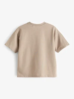 Marron naturel - T-shirt Manches courtes (3-16ans)