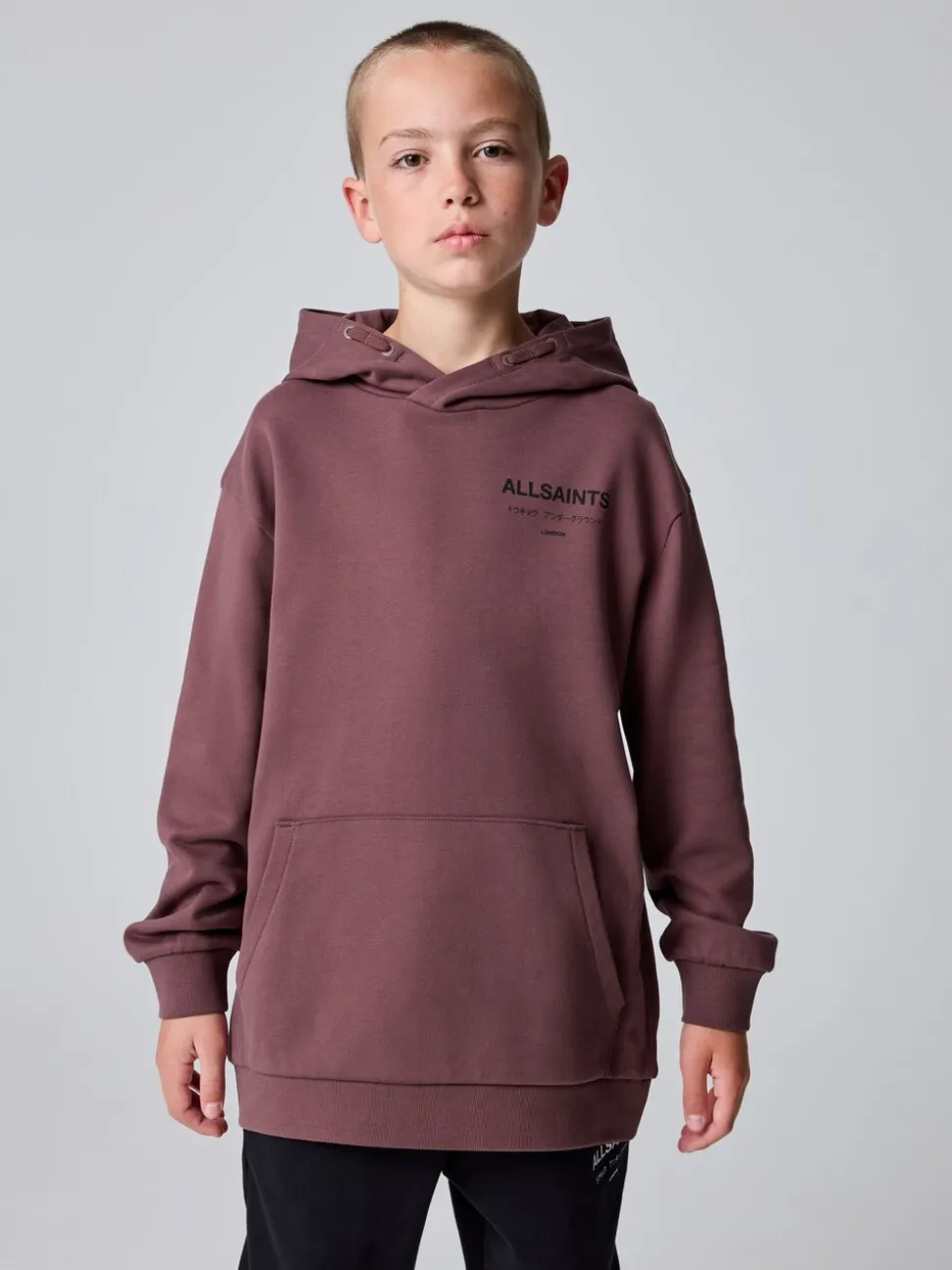 Marron noisette - SmallSaints Oversized Underground Pullover Sweat-shirt à capuche