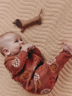 Marron rouille - Ensemble haut et legging en maille (0mois-2ans)