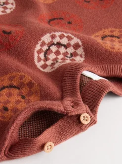 Marron rouille - Ensemble haut et legging en maille (0mois-2ans)