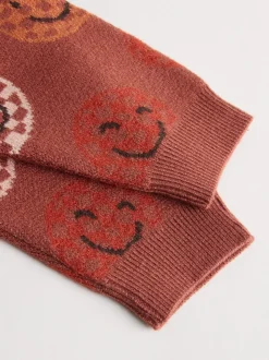 Marron rouille - Ensemble haut et legging en maille (0mois-2ans)