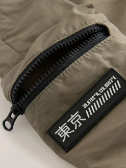 Marron taupe - Pantalon cargo à poche (3mois7ans)