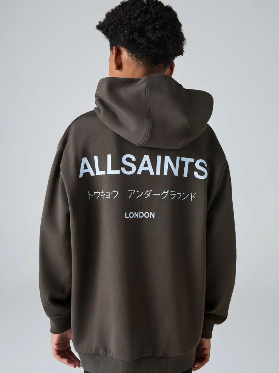 Marron/bleu - SmallSaints Oversized Underground Pullover Sweat-shirt à capuche