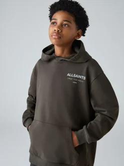 Marron/bleu - SmallSaints Oversized Underground Pullover Sweat-shirt à capuche