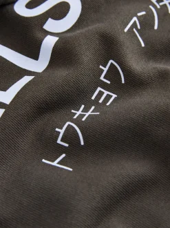 Marron/bleu - SmallSaints Oversized Underground Pullover Sweat-shirt à capuche