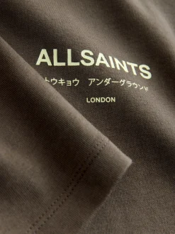 Marron/citron vert - T-shirt smALLSAINTS oversize en Coton à Col rond