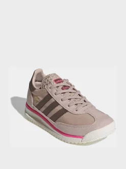 Marron/neutre - Baskets adidas Originals SL 72 RS à lacets élastiques