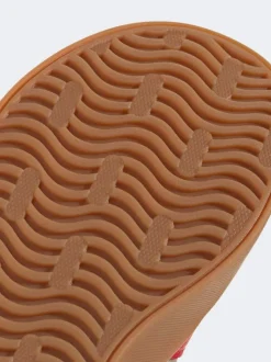 Marron/rouge - adidas Vl Cour 3.0 Baskets enfant à crochets et boucles