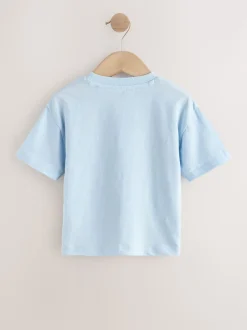 Mer bleue - T-shirt appliqué Manches courtes (3mths-7yrs)