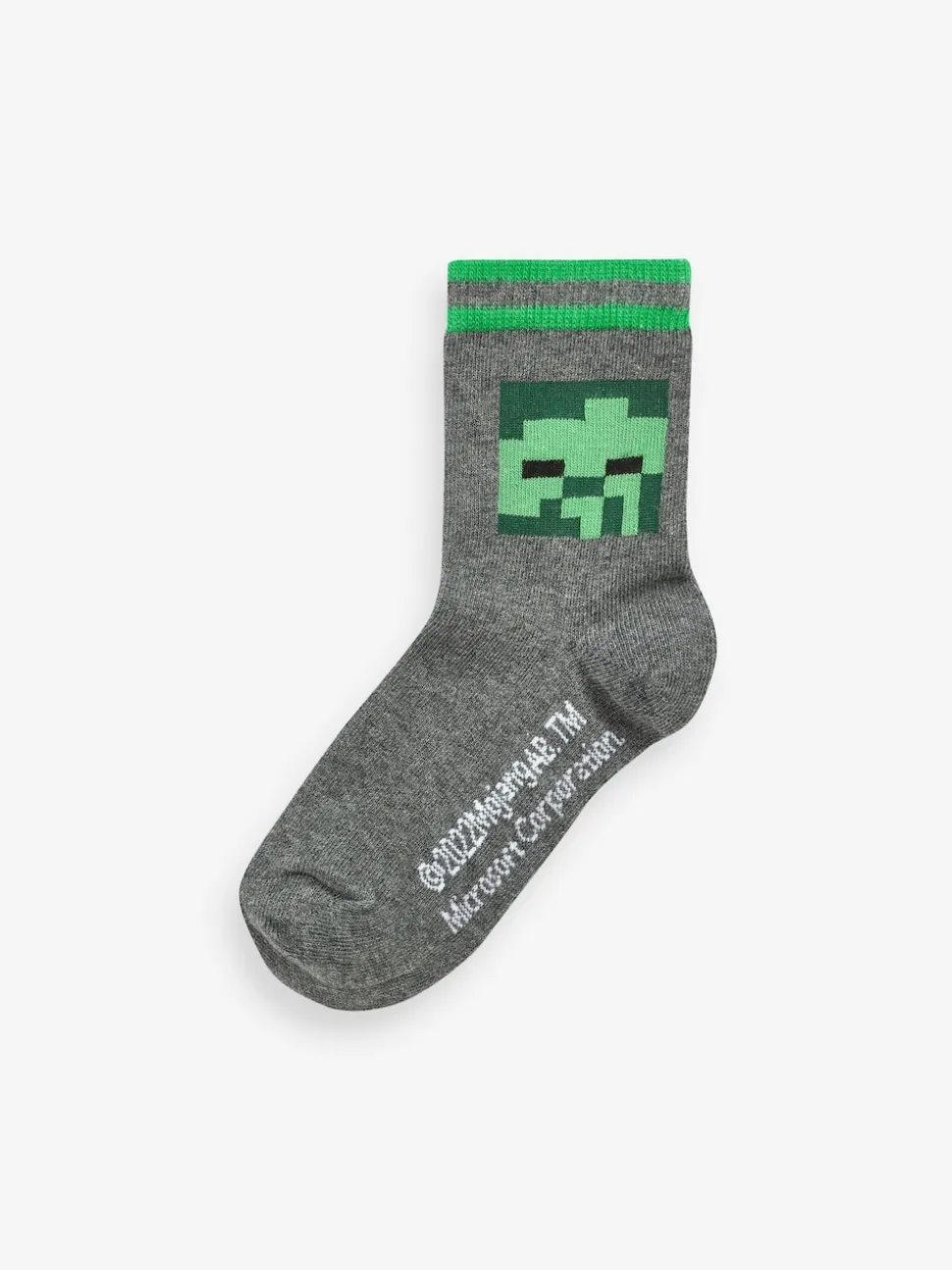 Minecraft Creeper - Lot 5 paires de chaussettes Character riches en coton